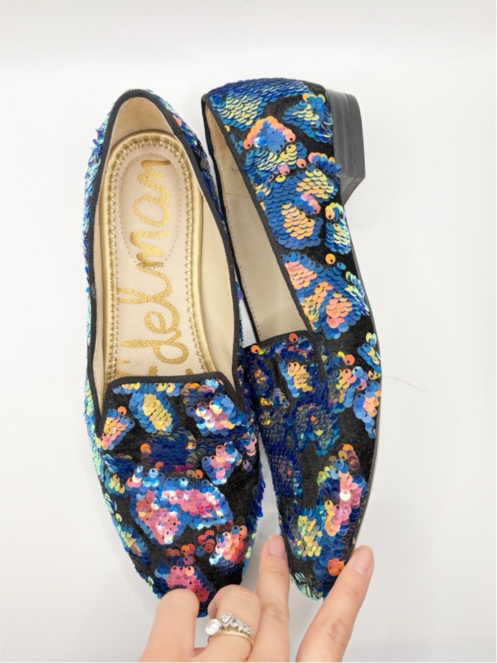 Sam Edelman Jordy Sequin Loafer - Picture 3 of 8